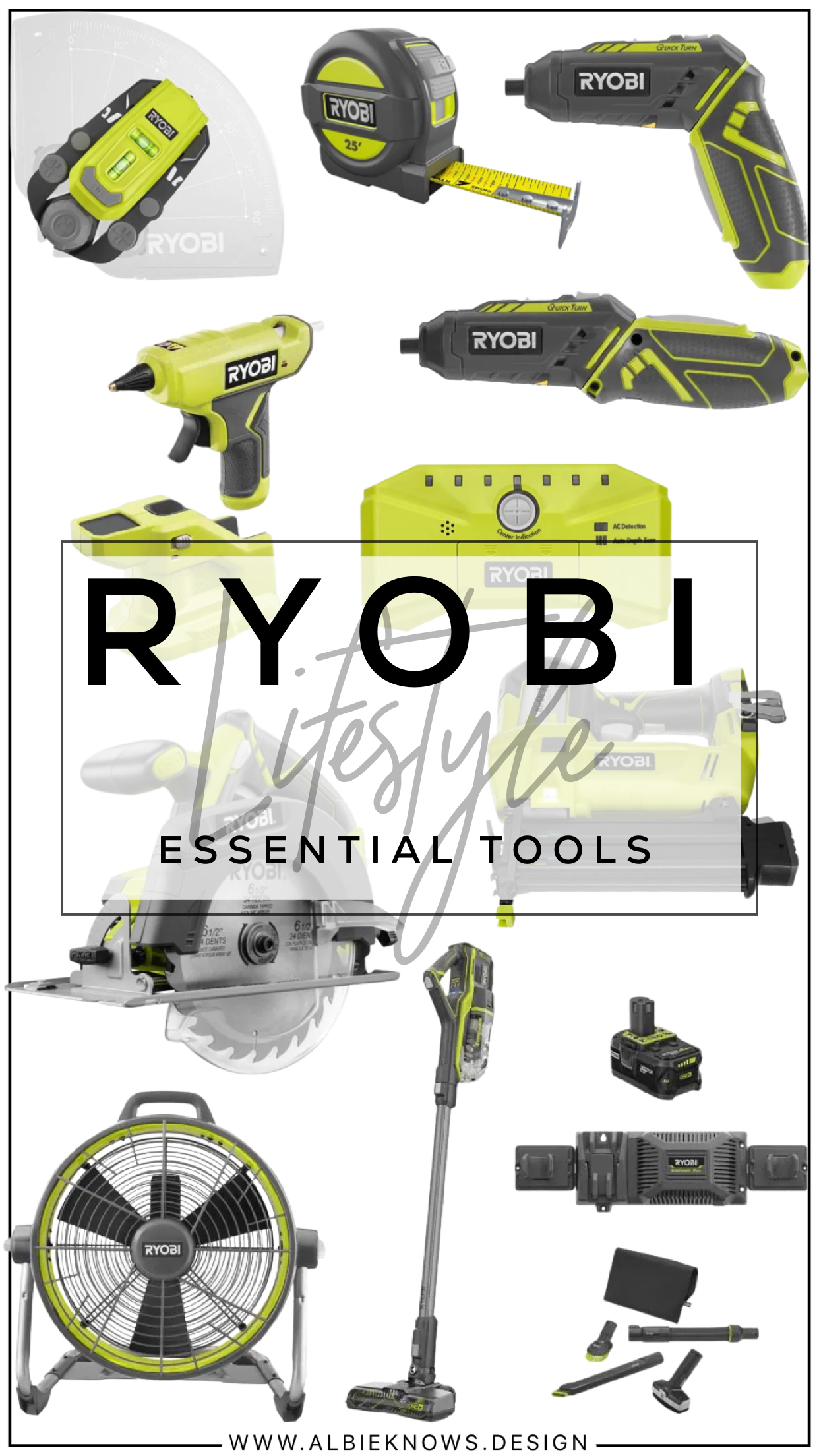Home Improvement Tools featuring RYOBI. found exclusively at The Home Depot by Albie Knows Interior Design Content Creation